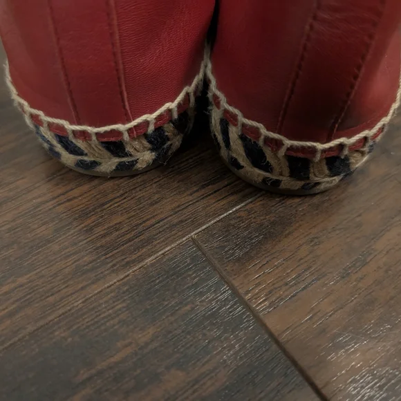 Tory Burch Red and Black Espadrilles - Picture 3 of 7